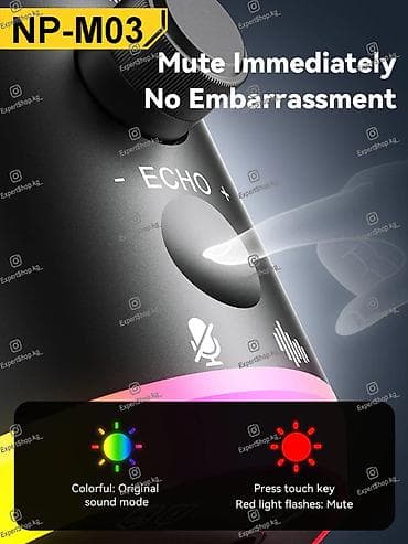 8 а: Настольный RGB-микрофон NeePho NP-M03 — современный аксессуар для — 10