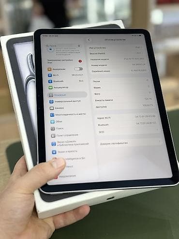 аипад: Планшет, Apple, память 128 ГБ, 10" - 11", Wi-Fi, Б/у, Классический цвет - Серый — 4