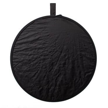 кольцевая лампа для видео: Отражатель 5 в 1 (110см) (золото, серебро, черный, белый — 6