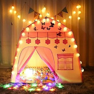 Балдардын кийим-кечелери жана бут кийимдери: Палатка детская Домик для детей Большой и уютный игровой домик для — 4