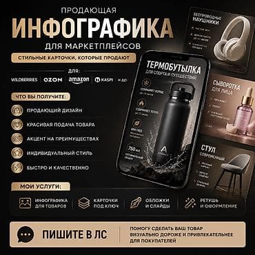 Услуги инфографики для маркетплейсов Создаю инфографику для
