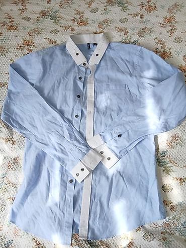 Спортивные костюмы: Мужская рубашка Blade, размер L. - Цвет: небесно‑голубой с — 2