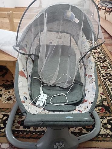 Детский транспорт: Электронная качель-лежанка для новорождённого - Тип: автоматическая — 1