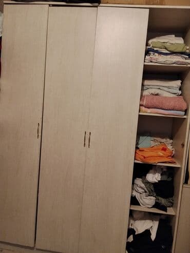 комод с зеркалом в спальню: Спальный гарнитур, ДСП, цвет - Бежевый — 3