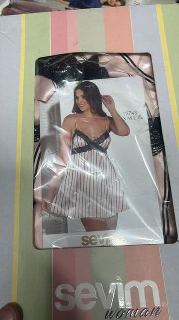 белая ночная сорочка: Пеньюары в наличии Шелковые Бамбуковые Главное красивые и вызывающие🫠 — 3