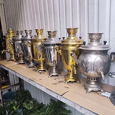 медный самовар: Самовары угольные/дровяные, классические «банки» и «вазы» - Материал — 8