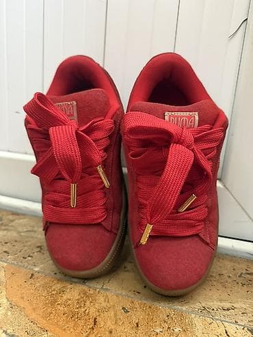 retro 4: Кроссовки, 37, Puma, Б/у, цвет - Красный, Самовывоз, Платная доставка — 1