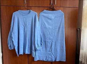 одежда для лыжи: Костюм с юбкой, Модель юбки: Прямая, Миди, Кофта, M — 1