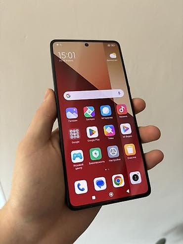 ноте 11: Redmi, Redmi Note 13 Pro, Б/у, 256 ГБ, цвет - Черный, 2 SIM — 1
