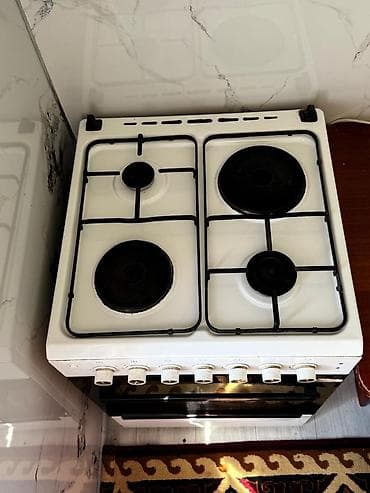 baking oven: Комбинированная плита, Б/у, Напольная, Механическая, Полная оплата — 1