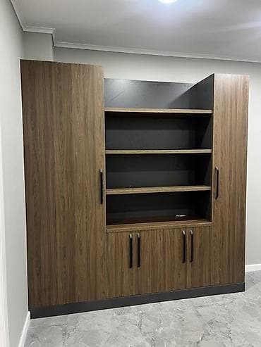 Мебель: Комплект офисной мебели, ДСП, цвет - Коричневый — 4