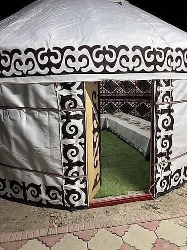 Спорт жана хобби: Боз үйлөрдү ижаралоо, Каркасы Металл, 65 баш, Казан, Идиш-аяк, Самоор — 9