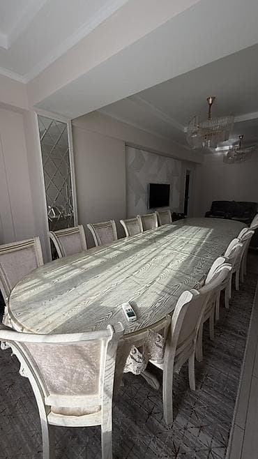 кухонный гарнитур классика: Стол и стул для зала, цвет - Бежевый — 1