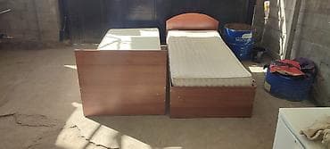 Мебель: Односпальная кровать с матрасом по 2000 сом - Размер спального места — 1