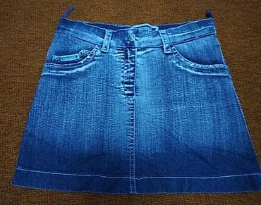Юбка, Модель юбки: Прямая, Мини, Джинс