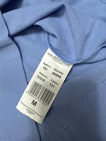 uspa: Мужская футболка, M, Us Polo Assn, Новый, цвет - Голубой, Самовывоз — 5