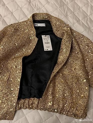 бомбер zara: Бомбер, Осень-весна, Оверсайз, S — 2