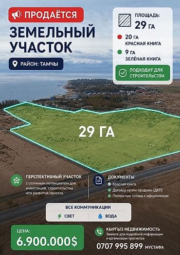 квартира недвижимость: 2900 соток, Для строительства, Красная книга — 1