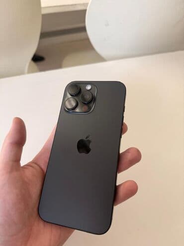 IPhone 16 Pro Max, Б/у, 512 ГБ, Black Titanium, Защитное стекло, Коробка, 93 %