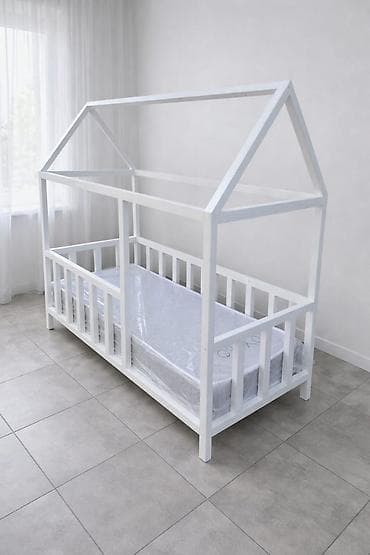 Парты: Детская кровать ЦЕНА УКАЗАНА БЕЗ МАТРАСА Тип: односпальная — 2