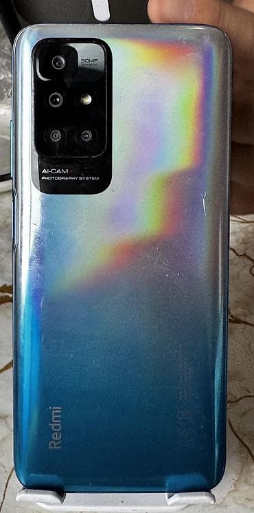 Redmi, Redmi 10, Б/у, 128 ГБ, цвет - Голубой, 2 SIM — 4