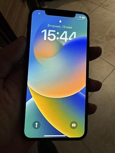 сколько стоит айфон 10: IPhone X, Б/у, 256 ГБ, Space Gray, Чехол, 100 % — 2