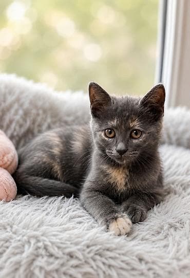 Үй жаныбарлары: Ищет дом очаровательная малышка! 🩶🐾 Девочке 4 месяца. Очень нежная — 2