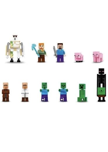 машинки на управление: Конструктор My World (по мотивам Minecraft) — большой набор для сборки — 9