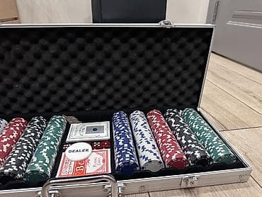 чехлы бу: Покерный набор в алюминиевом кейсе 500 фишек Состав: - Набор из фишек — 3