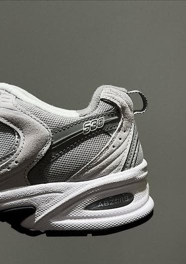 кроссовки кожанные: Кроссовки New Balance 530, цвет серый. - Верх: сочетание — 2