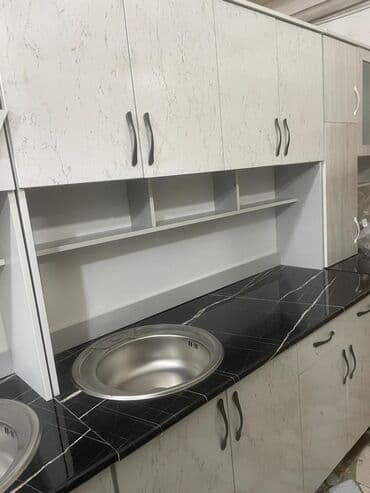 кухонный бувет: Кухонный гарнитур, Новый, цвет - Белый, ДСП, Бесплатная доставка — 21