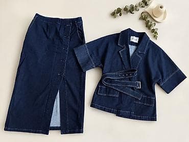 pull beer: Джинсовый костюм 💙 Стильный джинсовый костюм от Miss Lilium — юбка + — 1