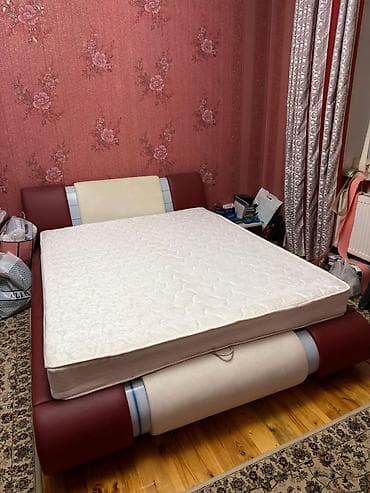 Спальный гарнитур в современном стиле, цветовая гамма: белый глянец +