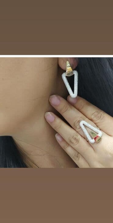 свадебные наборы ручной: Набор украшений, Проба 925, Женские, Новый — 25