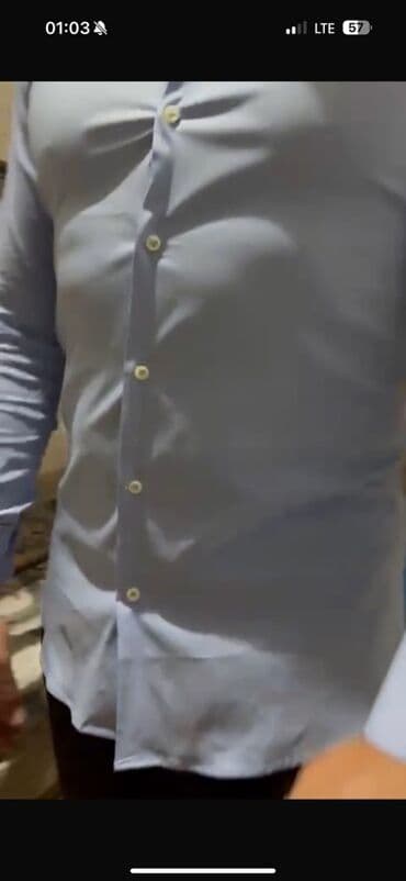 Мужская рубашка, L, Punto, Новый, цвет - Голубой, Самовывоз