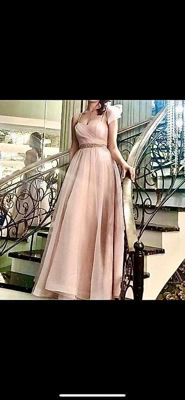 amber elixir: Вечернее платье, А-силуэт, Длинная модель, Фатин, С рукавами, Стразы, Стандарт — 4