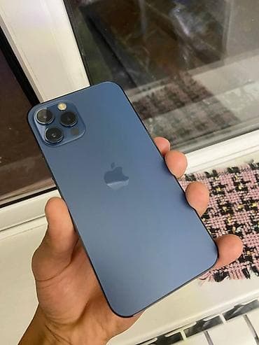чоор фото: IPhone 12 Pro, Колдонулган, 256 ГБ, Pacific Blue, Каптама, 75 % — 2