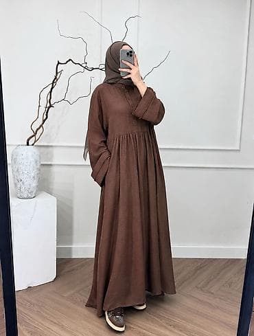 льняной сарафан: Повседневное платье, Лето, Длинная модель, Стандарт — 2