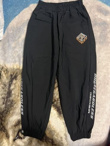 штаны военные: Джинсы и брюки, цвет - Черный — 4