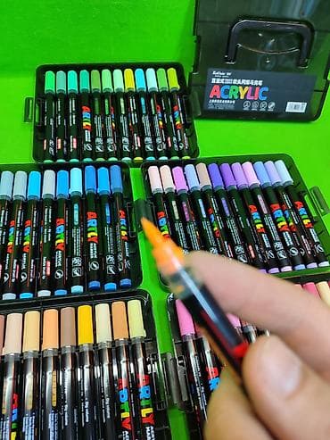 red centr: Маркеры акриловые 60 штук для детского рисования и творчества🖍️ — 4