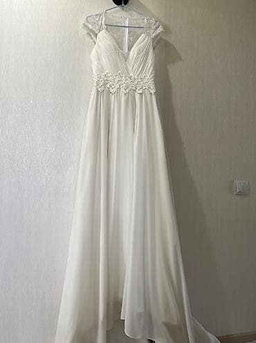 Личные вещи: Свадебное платье, 2XL, А-силуэт, Италия, Кружево, Б/у — 5