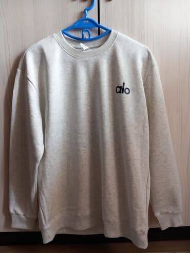 брендовые мужские спортивные костюмы из турции: Мужская толстовка, 5XL, Новый, цвет - Серый, Самовывоз — 1