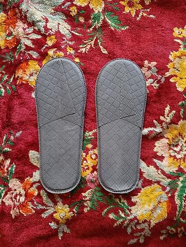 Домашние тапочки: Домашние тапочки, 39, 43, 44, Новый, цвет - Серый, Самовывоз, Платная доставка — 1