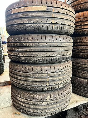 стропа паук: Шины 215 / 50 / R 18, Лето, Б/у, Комплект, Falken — 1