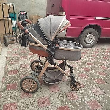 chicco echo: Детские коляски 1) Многофункциональная коляска 2-в-1 (серо-бежевый — 2