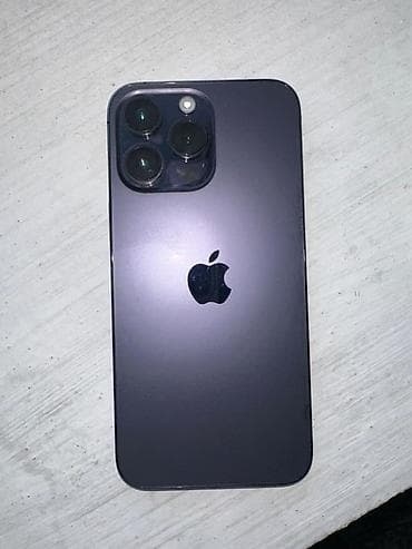 IPhone 14 Pro Max, Б/у, 256 ГБ, Deep Purple, Защитное стекло, 85 %
