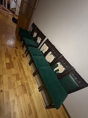 Ремонт и строительство: Длинная модульная скамья с высокой спинкой в классическом стиле. - — 2