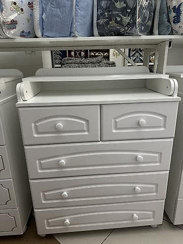 стол детский: Детские пеленальные комоды, белые - Функциональная верхняя — 3