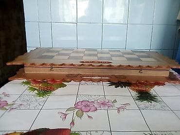 Турники и брусья: Продаю новые сувенирные большие,ручной работы шахматы,нарды,шашки 3 в — 1