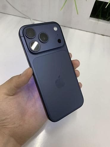 iphone 19: IPhone 17 Pro, Новый, 512 ГБ, Синий, Наушники, Зарядное устройство, Защитное стекло, В рассрочку, 100 % — 1